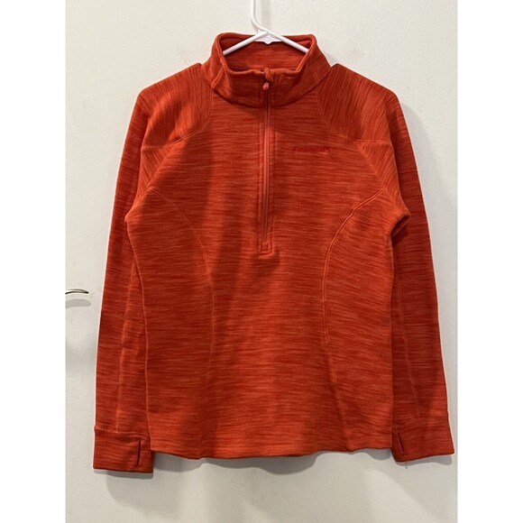 Avalanche Womens Orange Half Zip Mockneck Sweater Activewear Size Large - Picture 5 of 8